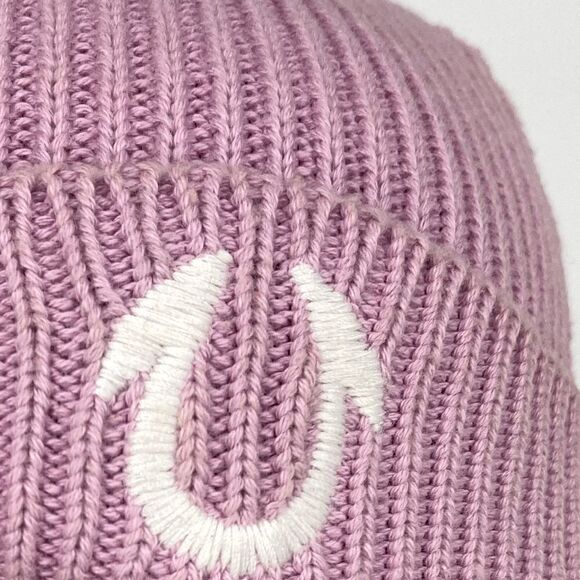 NWT True Religion Brand Jeans Light Purple Beanie 100% Cotton - Picture 2 of 7